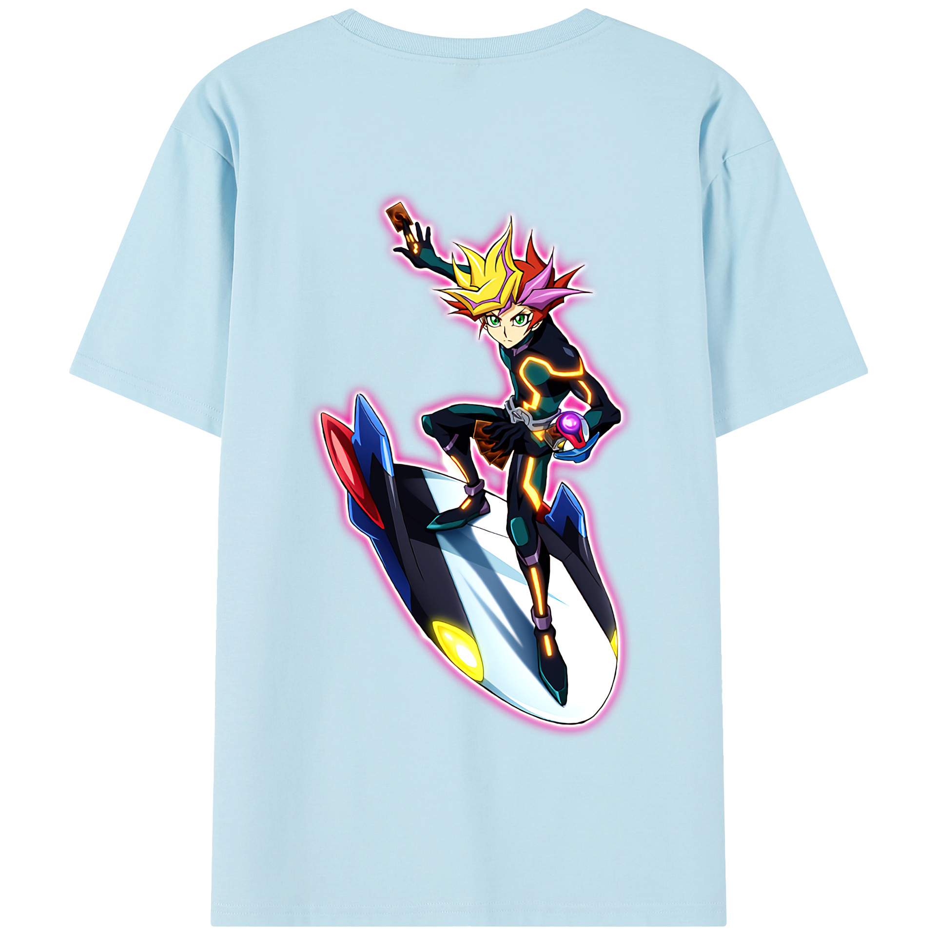 （画像用） 遊☆戯☆王 Yu-Gi-Oh! 綿100％半袖Tシャツ（背面プリント）